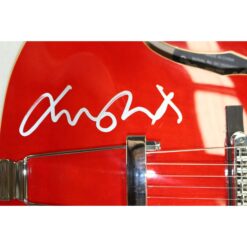Michael J. Fox Autographed Back to The Future Grote Guitar Beckett Witness 57892