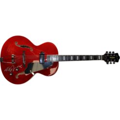 Michael J. Fox Autographed Back to The Future Grote Guitar Beckett Witness 57895