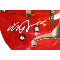 Michael J. Fox Autographed Back to The Future Grote Guitar Beckett Witness 57895