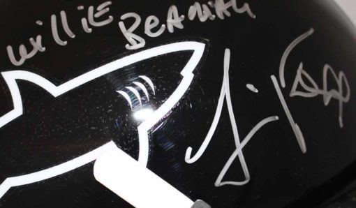 Jamie Foxx Signed Any Given Sunday Sharks Replica Helmet Willie Beamen JSA 24148