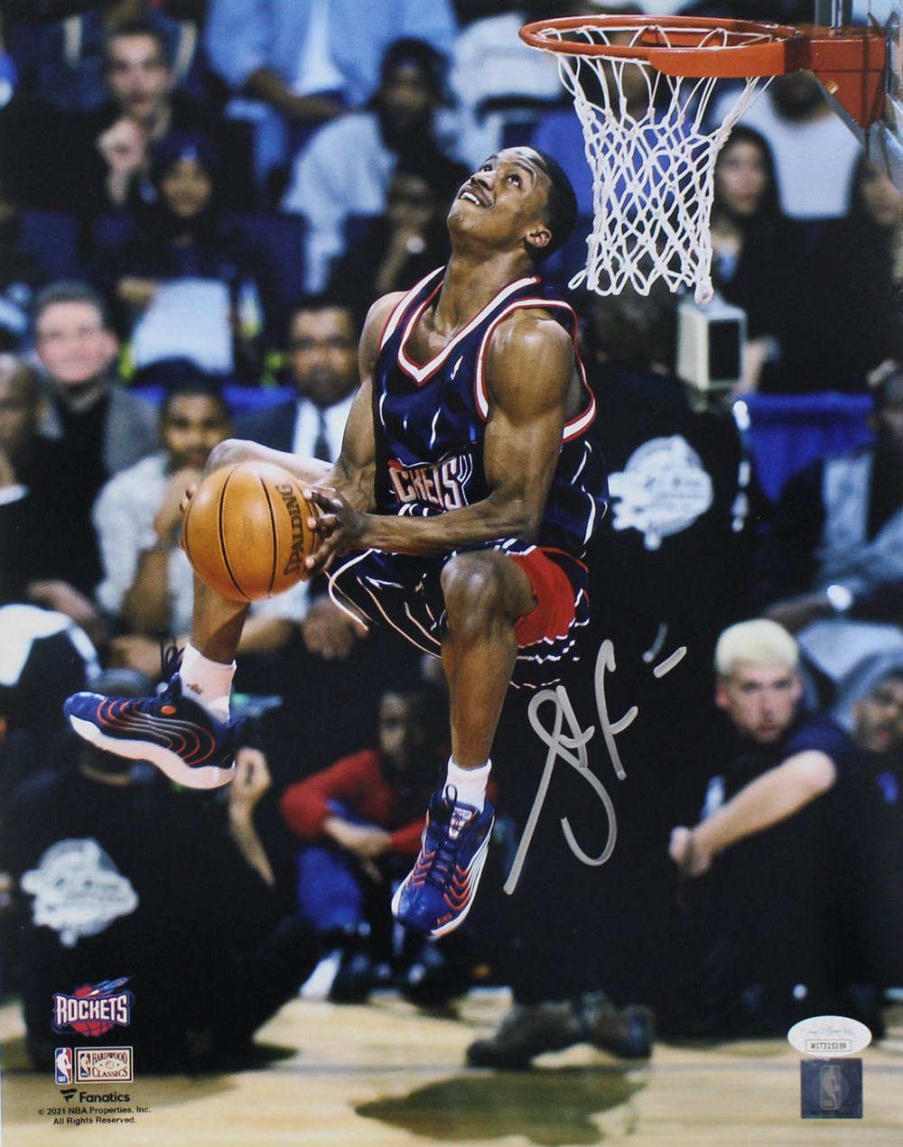 Steve Francis Autographed/Signed Houston Rockets 11x14 Photo JSA