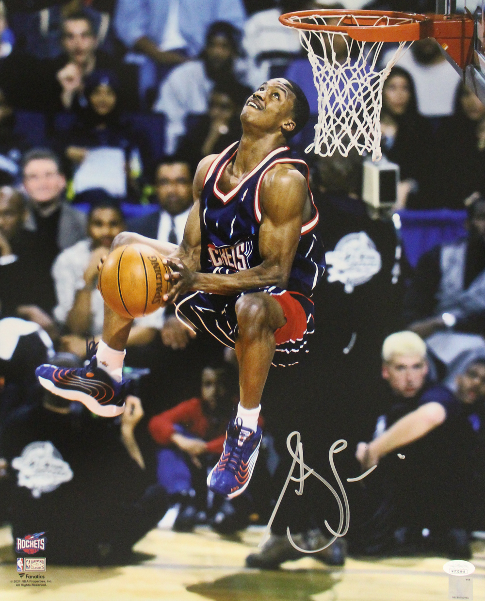 Steve Francis Autographed/Signed Houston Rockets 16x20 Photo JSA