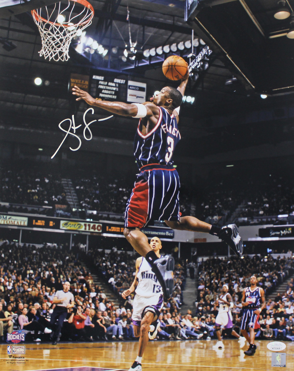 Steve Francis Autographed/Signed Houston Rockets 16x20 Photo JSA