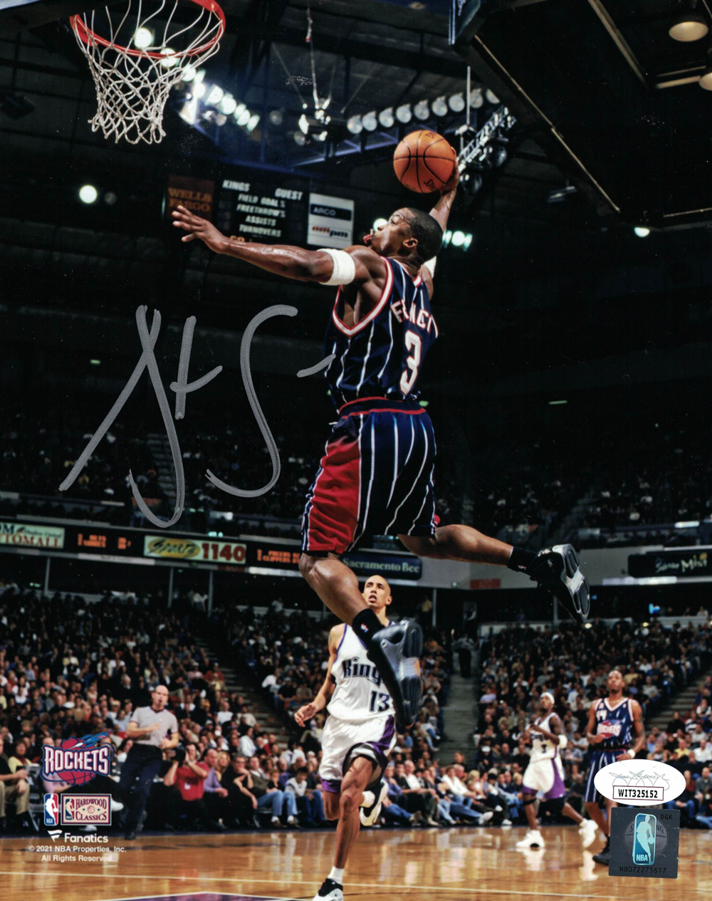 Steve Francis Autographed/Signed Houston Rockets 8x10 Photo JSA