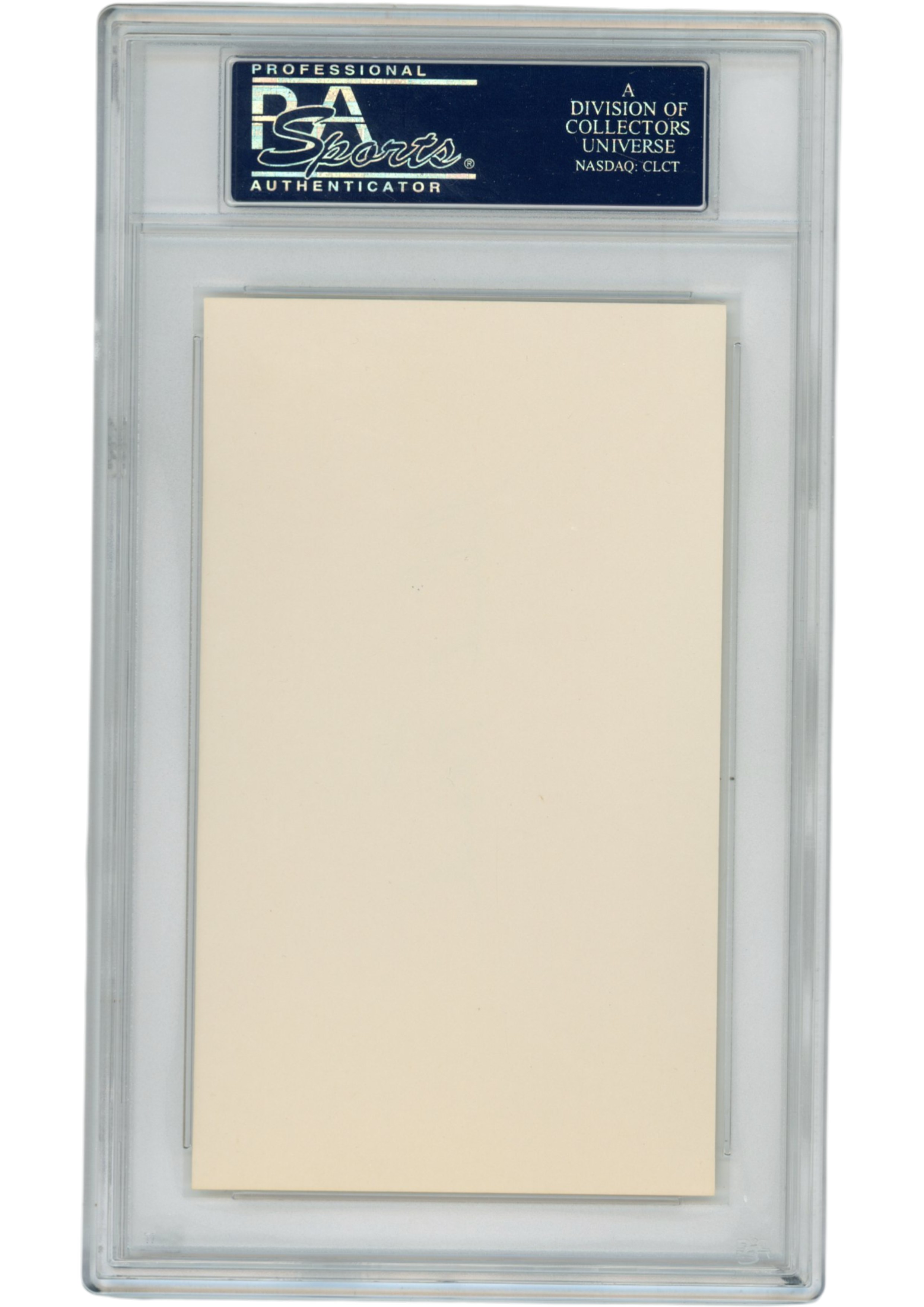 Clint Frank Autographed/Signed Yale Bulldogs Index Card Slabbed PSA 54895