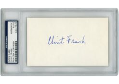 Clint Frank Autographed/Signed Yale Bulldogs Index Card Slabbed PSA 54896