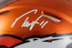 Troy Franklin Autographed/Signed Denver Broncos Flash Mini Helmet Beckett 59403