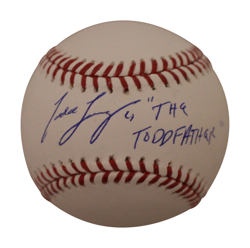 Todd Frazier Autographed Cincinnati Reds OML Baseball Toddfather BAS 27358