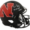 Tommie Frazier Signed Nebraska Cornhuskers AMP Replica Helmet Champs BAS 25537