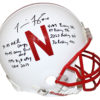 Tommie Frazier Signed Nebraska Cornhuskers Authentic Helmet 8 Insc BAS 25533