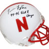 Tommie Frazier Autographed Nebraska Cornhuskers Mini Helmet Champs BAS 25538