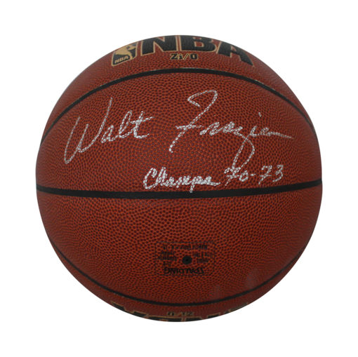 Walt Frazier Autographed New York Knicks Basketball Zi/O Champs JSA 30943