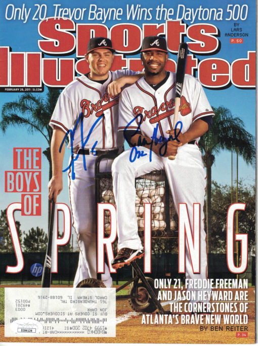 Freddie Freeman & Heyward Signed Atlanta Braves Sports Illustrated JSA 24681