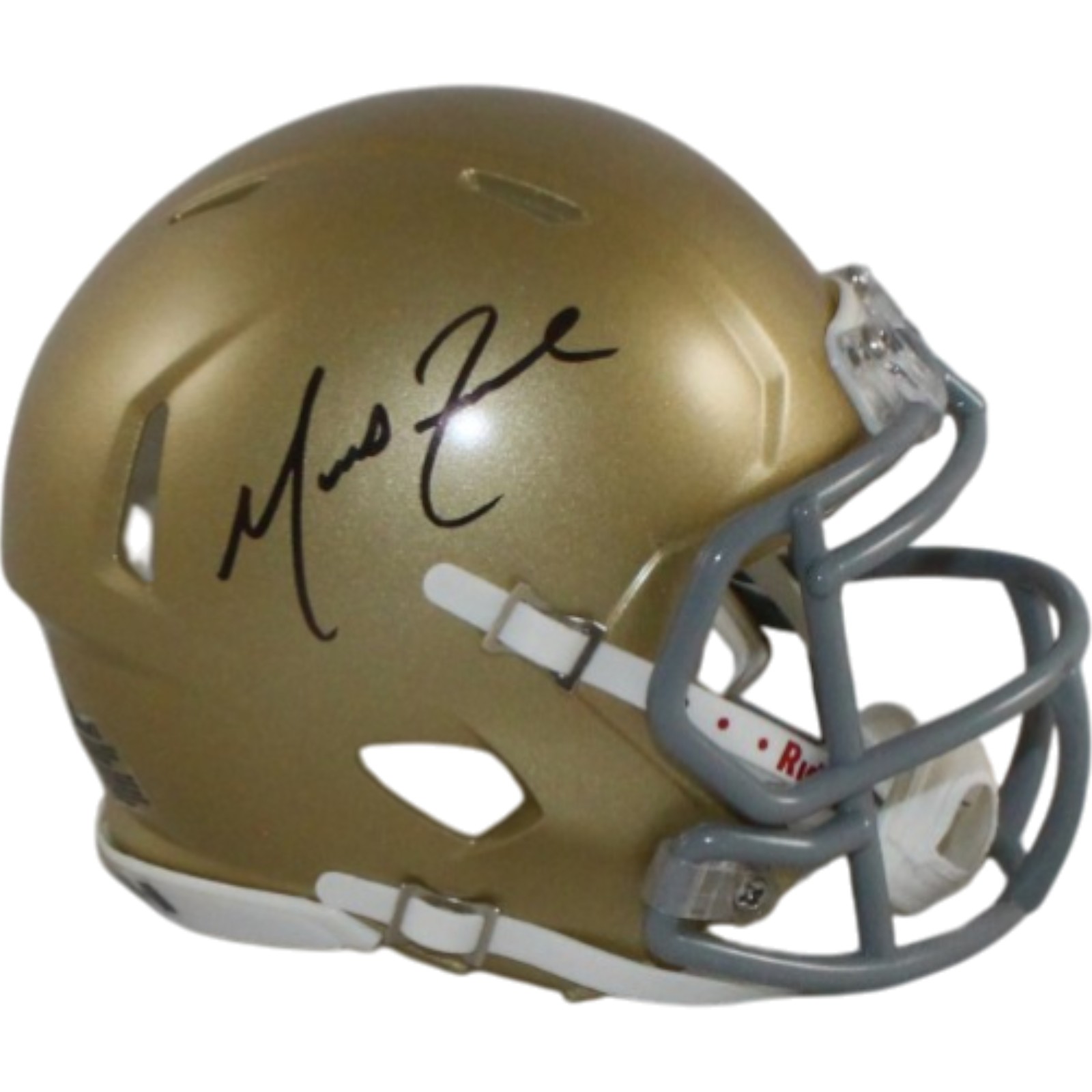 Marcus Freeman Autographed Notre Dame Fighting Irish Mini Helmet Fanatics 55448