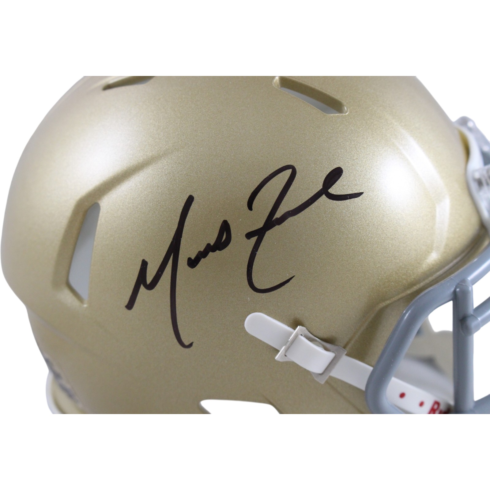 Marcus Freeman Autographed Notre Dame Fighting Irish Mini Helmet Fanatics 55448