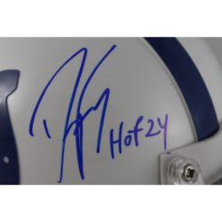 Dwight Freeney Autographed Indianapolis Colts VSR4 Mini Helmet HOF Beckett 49758