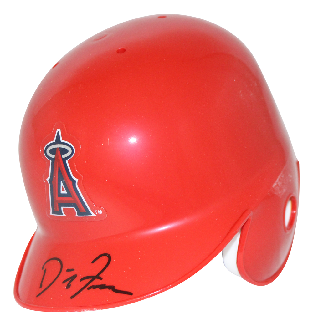 David Freese Autographed California Angels Mini Batting Helmet BAS 27260