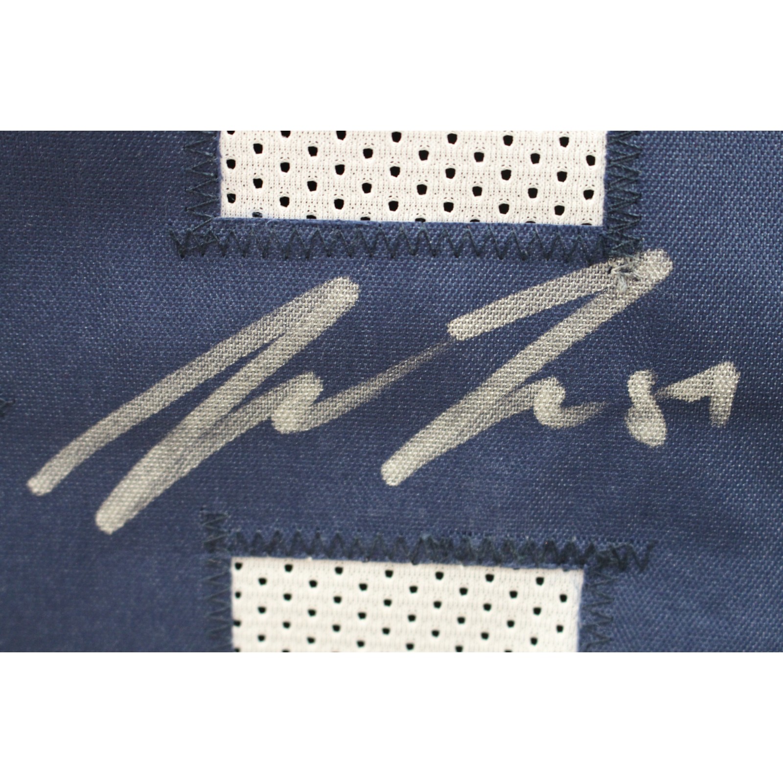Pat Freirmuth Autographed/Signed College Style White Jersey Beckett 48040