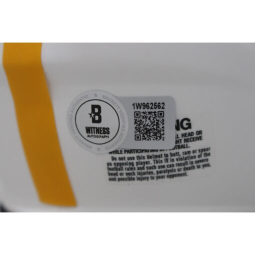 Pat Freiermuth Autographed Pittsburgh Steelers Lunar Mini Helmet Beckett 48053