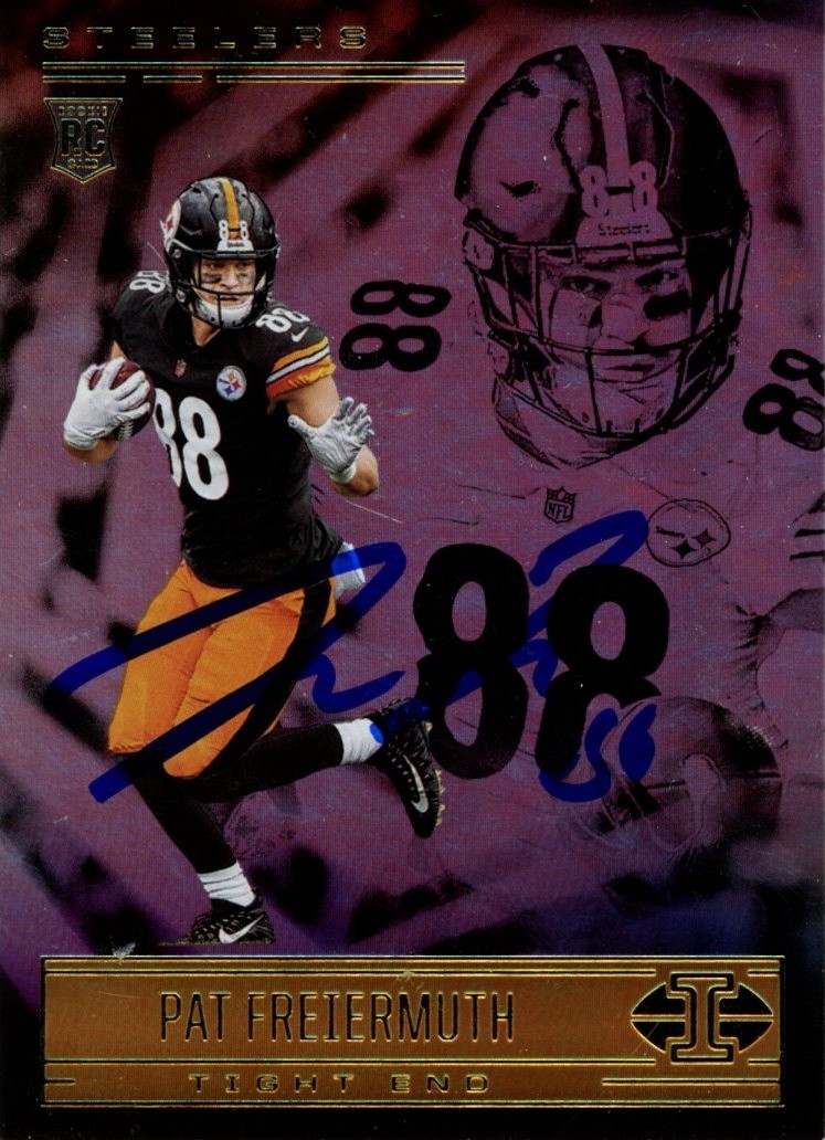 Pat Freiermuth Autographed 2021 Illusions Gold Foil #90 Card Beckett 56997