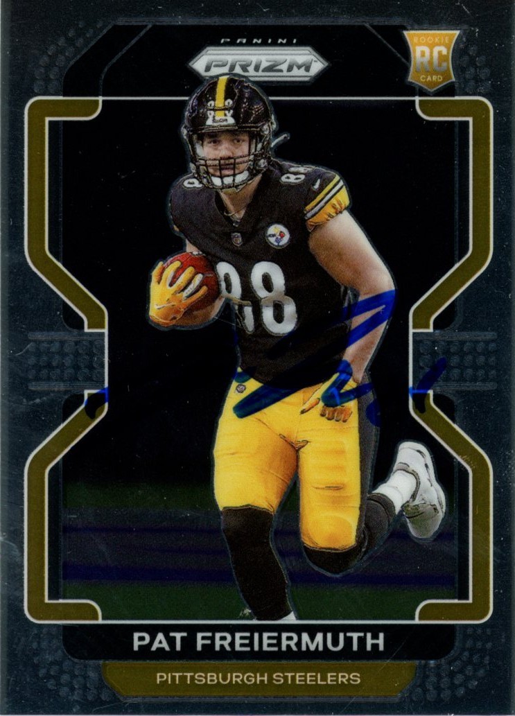 Pat Freiermuth Autographed 2021 Panini Prizm #362 Card Beckett Witness 56988