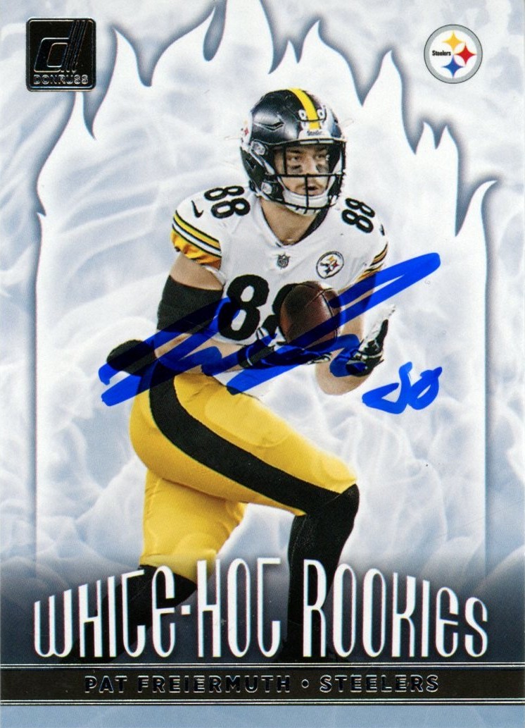 Pat Freiermuth Signed 21 Panini Donruss White Hot Rookies #WHR-PFR Beckett 57006