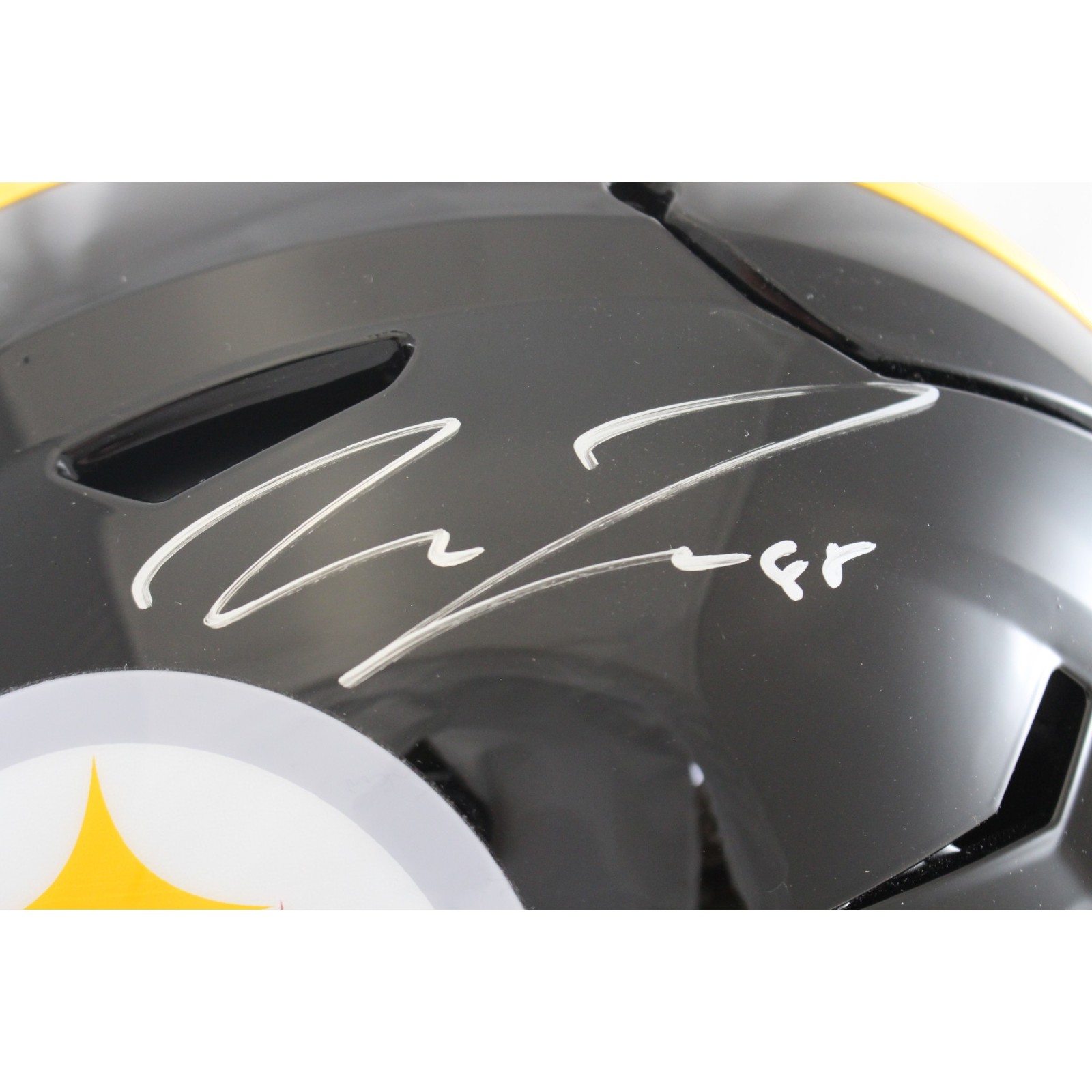Pat Freiermuth Autographed Pittsburgh Steelers SpeedFlex Helmet Fanatics 55446
