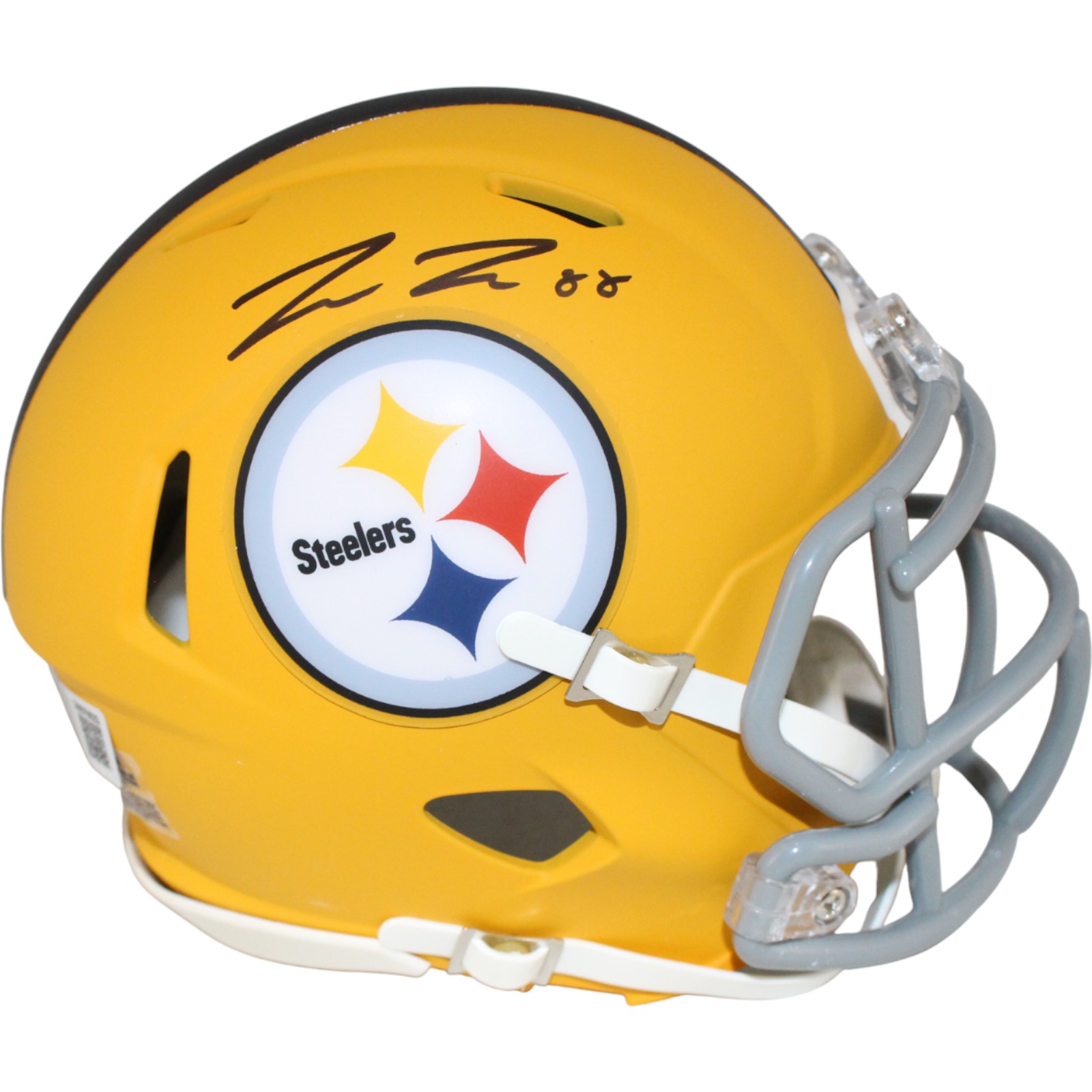 Pat Freiermuth Autographed Pittsburgh Steelers Mini Helmet 25 ALT Beckett 53145