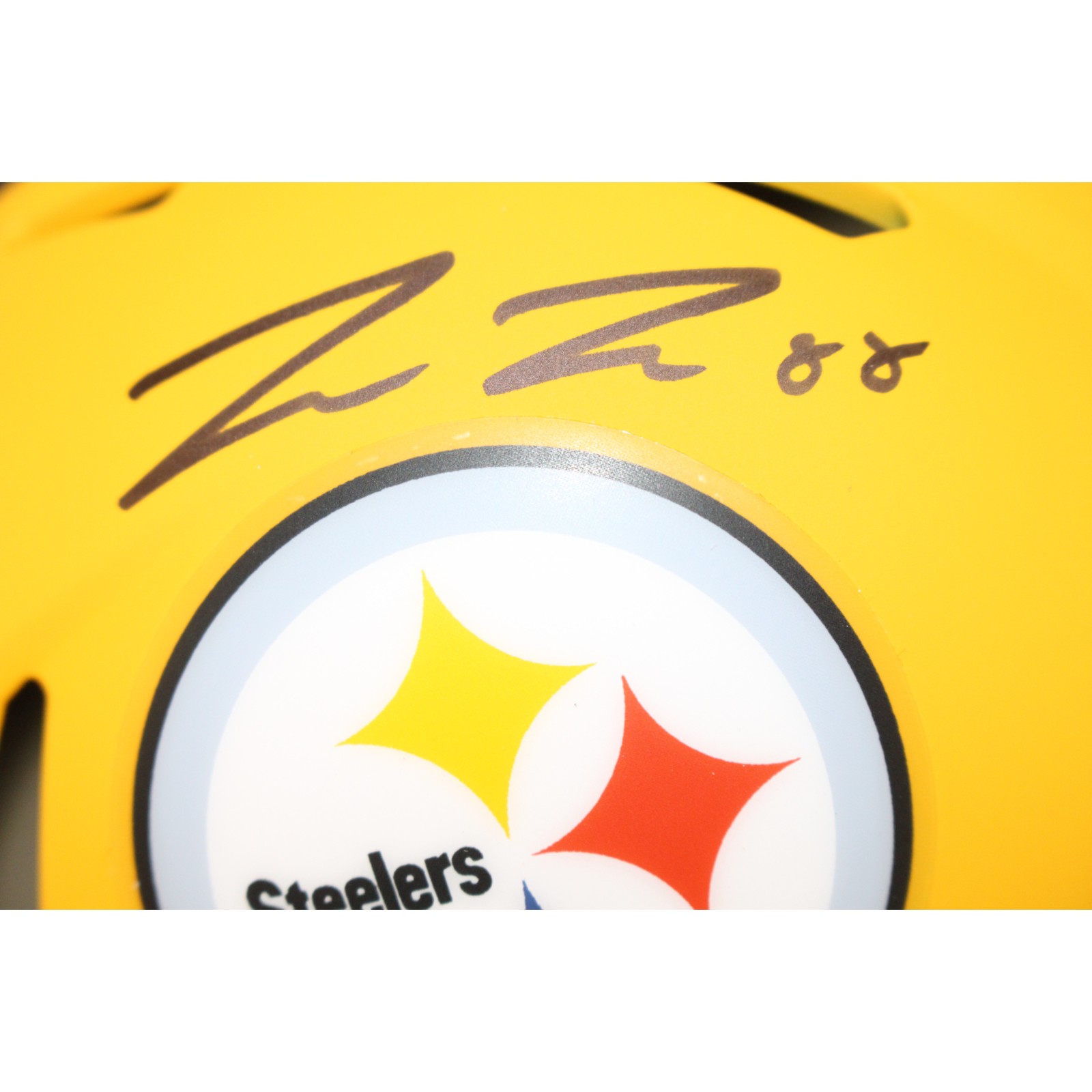 Pat Freiermuth Autographed Pittsburgh Steelers Mini Helmet 25 ALT Beckett 53145 2 Pat Freiermuth Autographed Pittsburgh Steelers Mini Helmet 25 ALT Beckett 53145