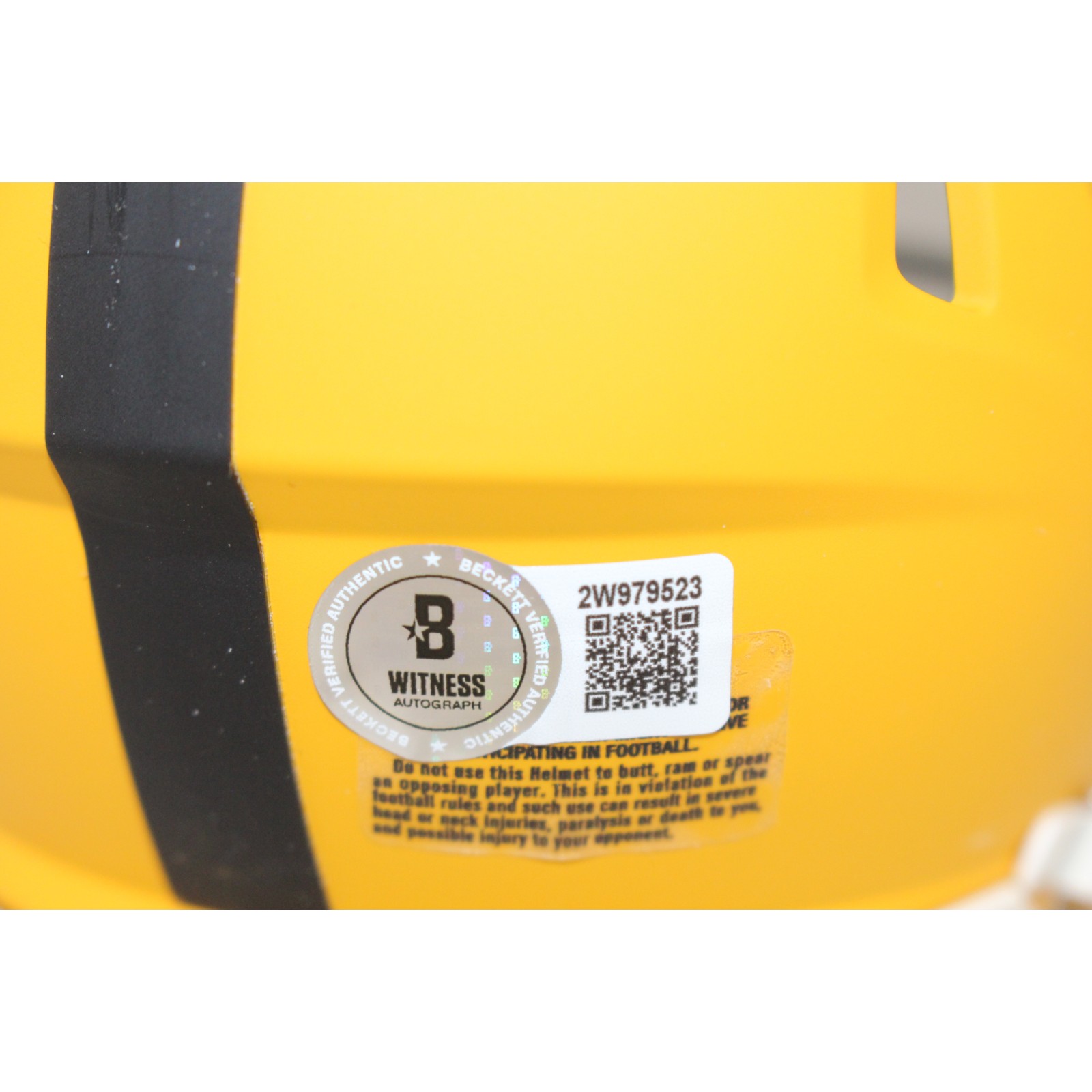 Pat Freiermuth Autographed Pittsburgh Steelers Mini Helmet 25 ALT Beckett 53145 4 Pat Freiermuth Autographed Pittsburgh Steelers Mini Helmet 25 ALT Beckett 53145