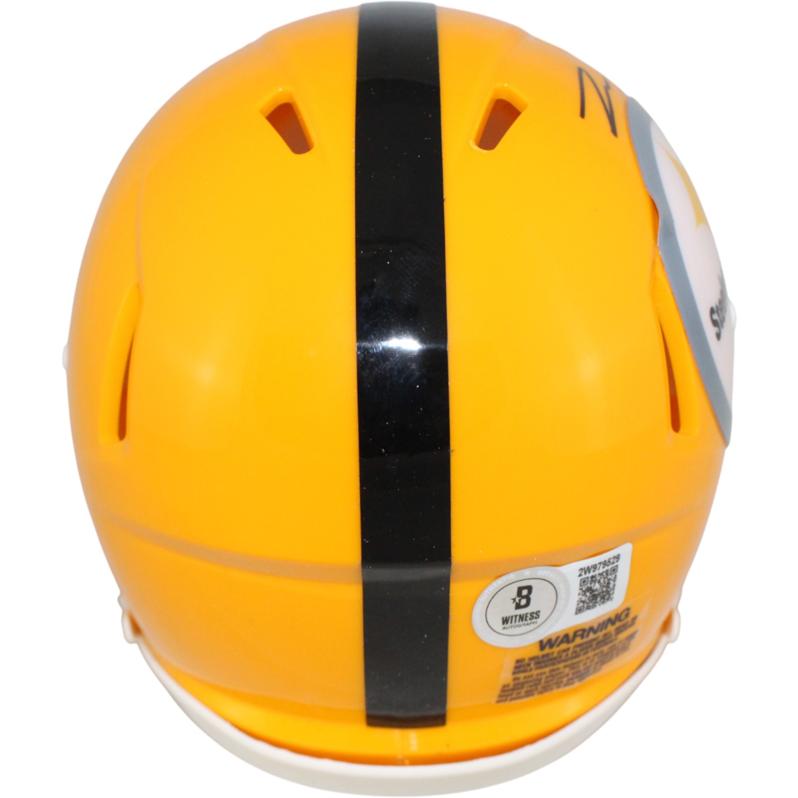 Pat Freiermuth Autographed Pittsburgh Steelers Mini Helmet Beckett Witness 53141 3 Pat Freiermuth Autographed Pittsburgh Steelers Mini Helmet Beckett Witness 53141