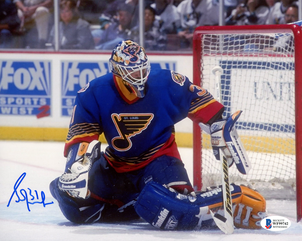 Grant Fuhr Autographed/Signed Edmonton Oilers 8x10 Photo Beckett