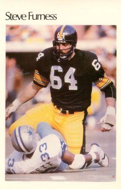 Steve Furness Pittsburgh Steelers Mini Poster 6/50 Marketcom 46238