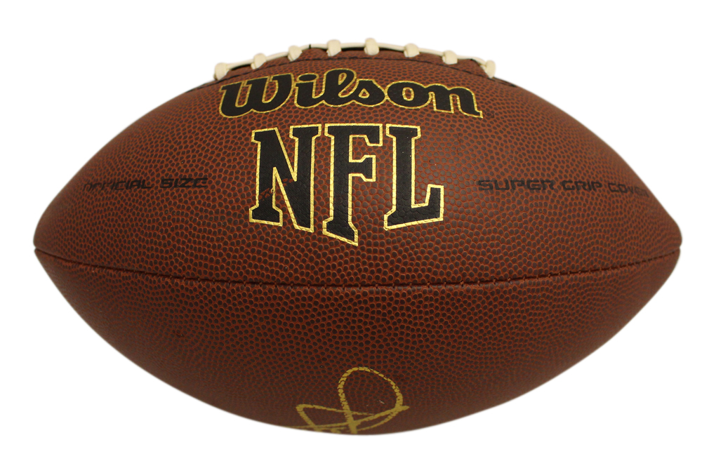 Jabar Gaffney Autographed Denver Broncos Super Grip Football Beckett