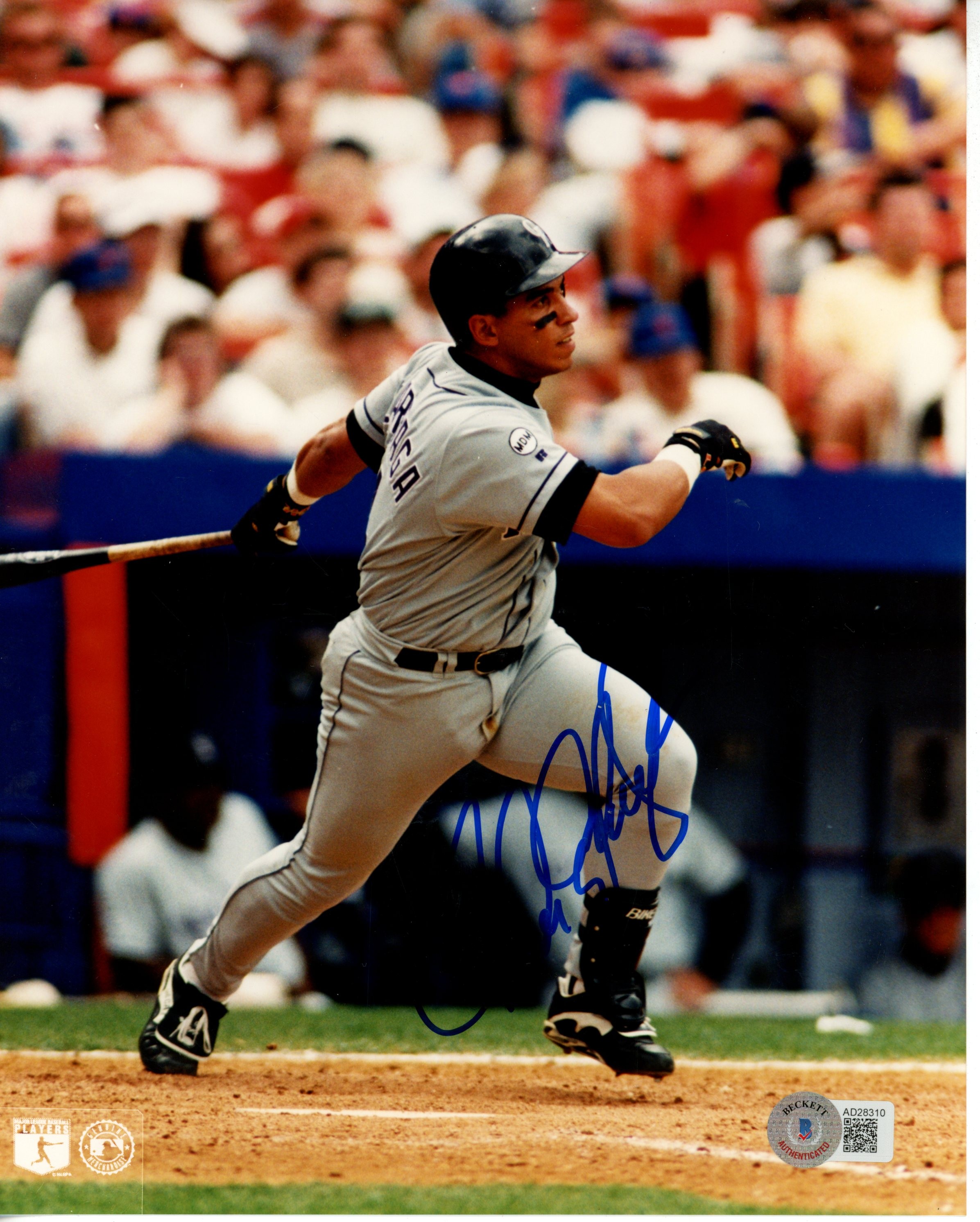 Andres Galarraga Autographed/Signed Colorado Rockies 8x10 Photo Beckett 55877