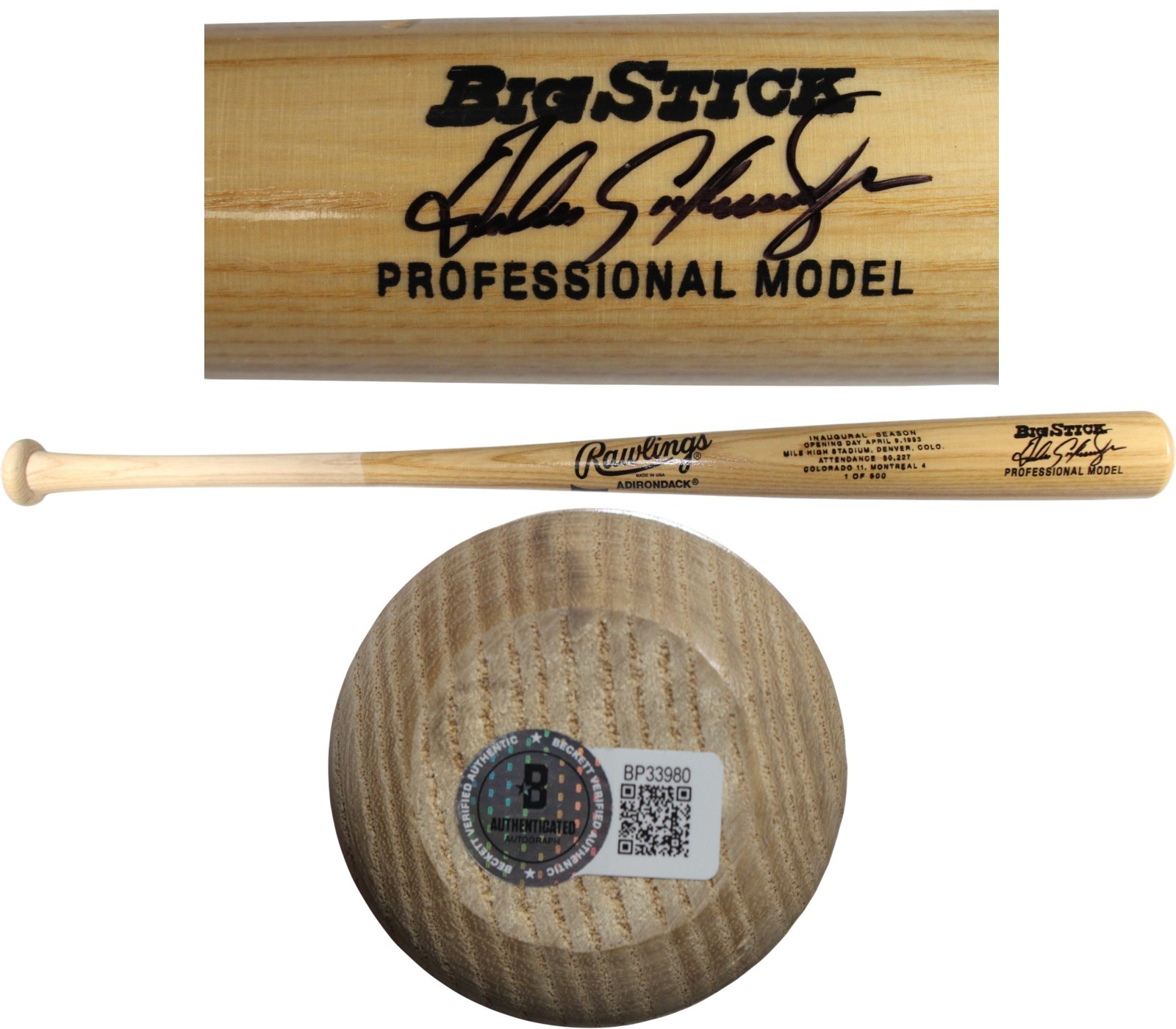 Andres Galarraga Signed Colorado Rockies 1993 Inaugral Season Bat Beckett 53390 1 Andres Galarraga Signed Colorado Rockies 1993 Inaugral Season Bat Beckett 53390