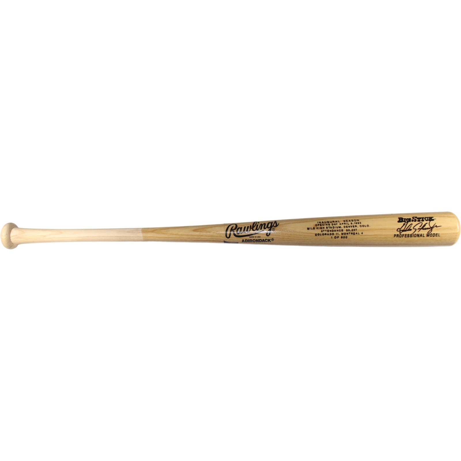 Andres Galarraga Signed Colorado Rockies 1993 Inaugral Season Bat Beckett 53390 2 Andres Galarraga Signed Colorado Rockies 1993 Inaugral Season Bat Beckett 53390