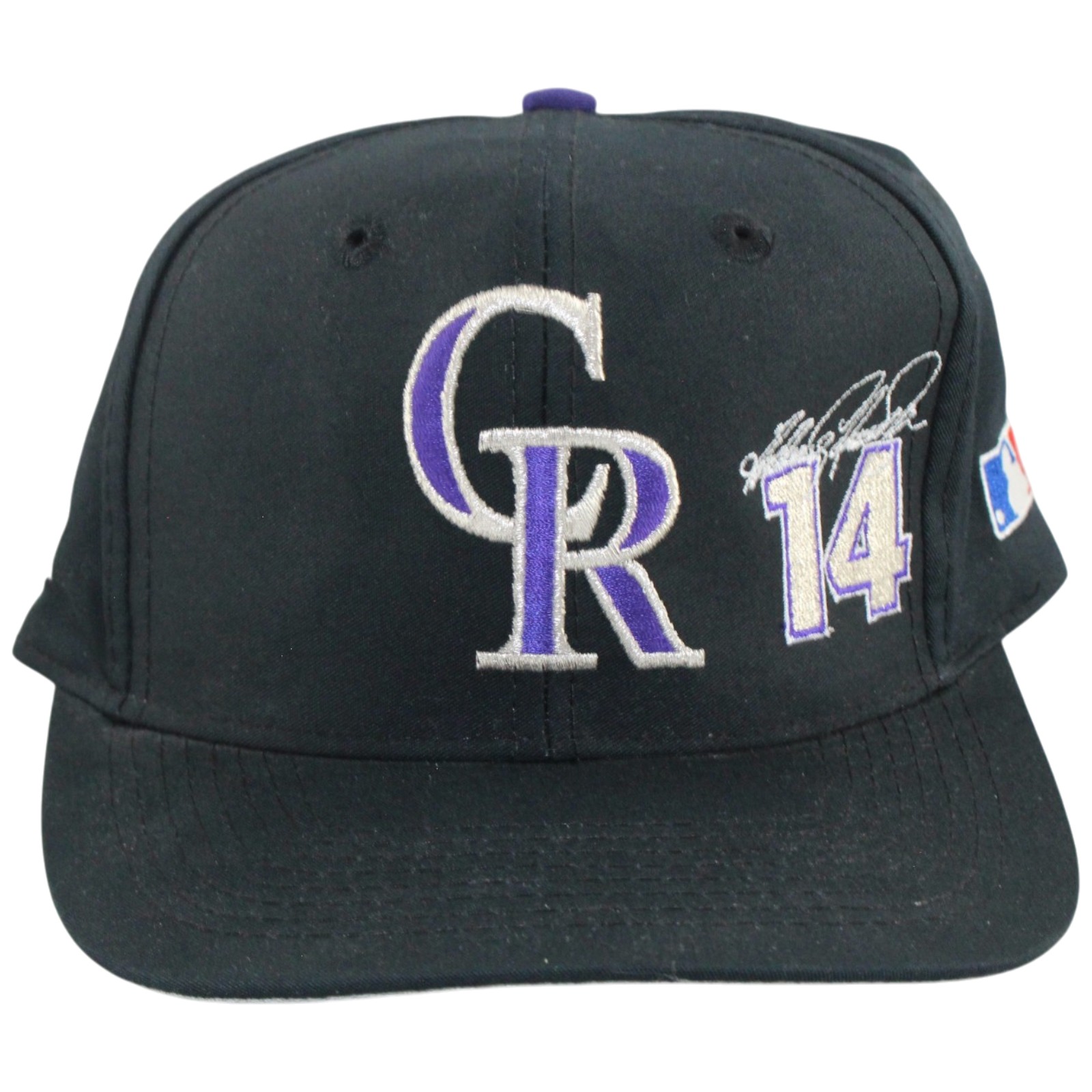 Andres Galarraga Colorado Rockies Snapback Black MLB Hat 56008