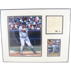 Andres Galarraga Autographed Colorado Rockies Matted Photo & Card Beckett 51531