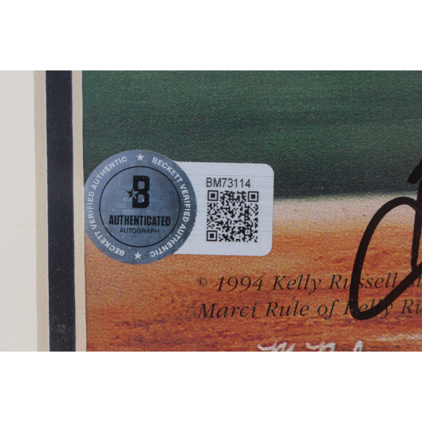 Andres Galarraga Autographed Colorado Rockies Matted Photo & Card Beckett 51531 3 Andres Galarraga Autographed Colorado Rockies Matted Photo & Card Beckett 51531