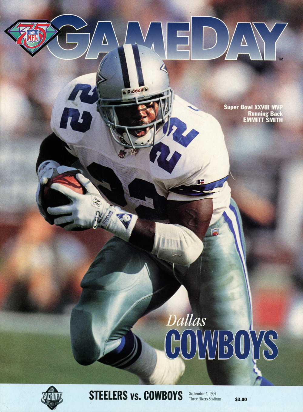 Dallas Cowboys 9/4/1994 Gameday Magazine vs Pittsburgh Steelers