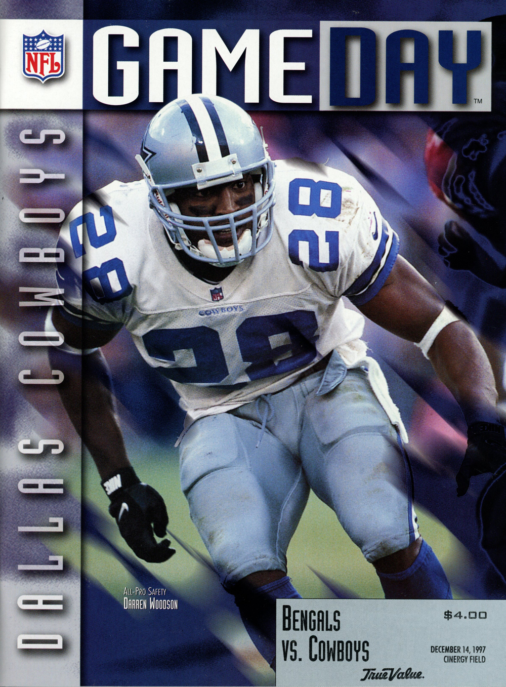 Dallas Cowboys 12/14/1997 Gameday Magazine vs Cincinnati Bengals