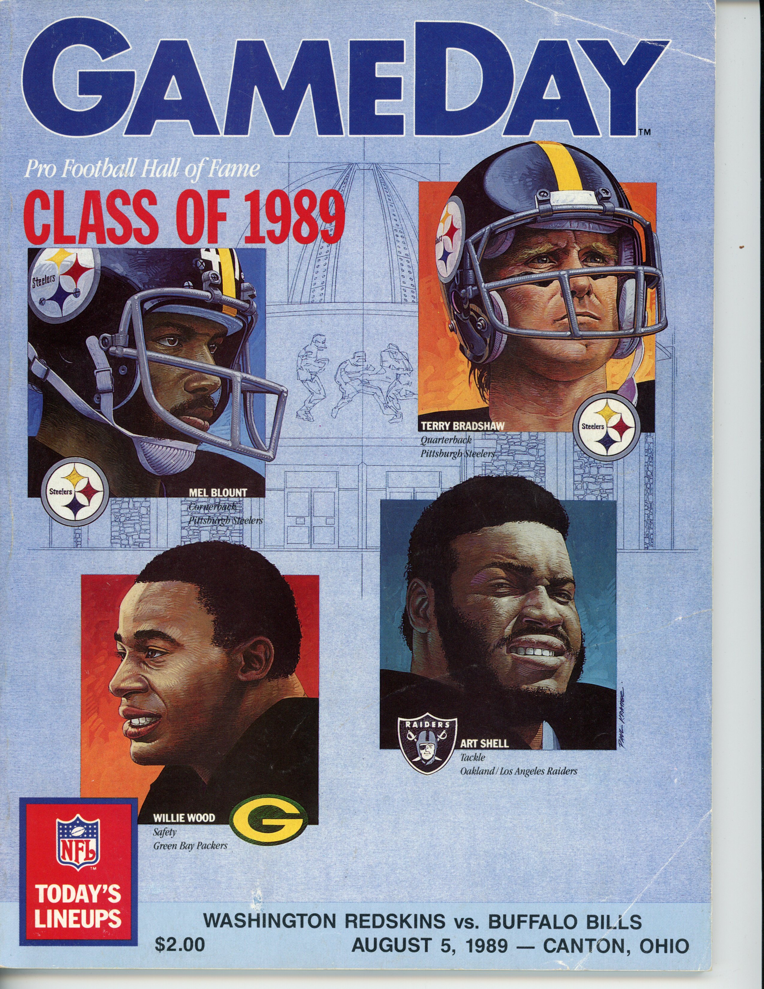 Gameday Class Of 1989 Pro Football Hall Of Fame Magazine Program