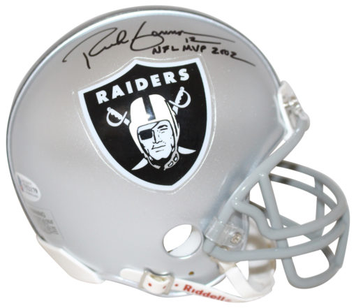 Rich Gannon Autographed Oakland Raiders Mini Helmet NFL MVP BAS 27169
