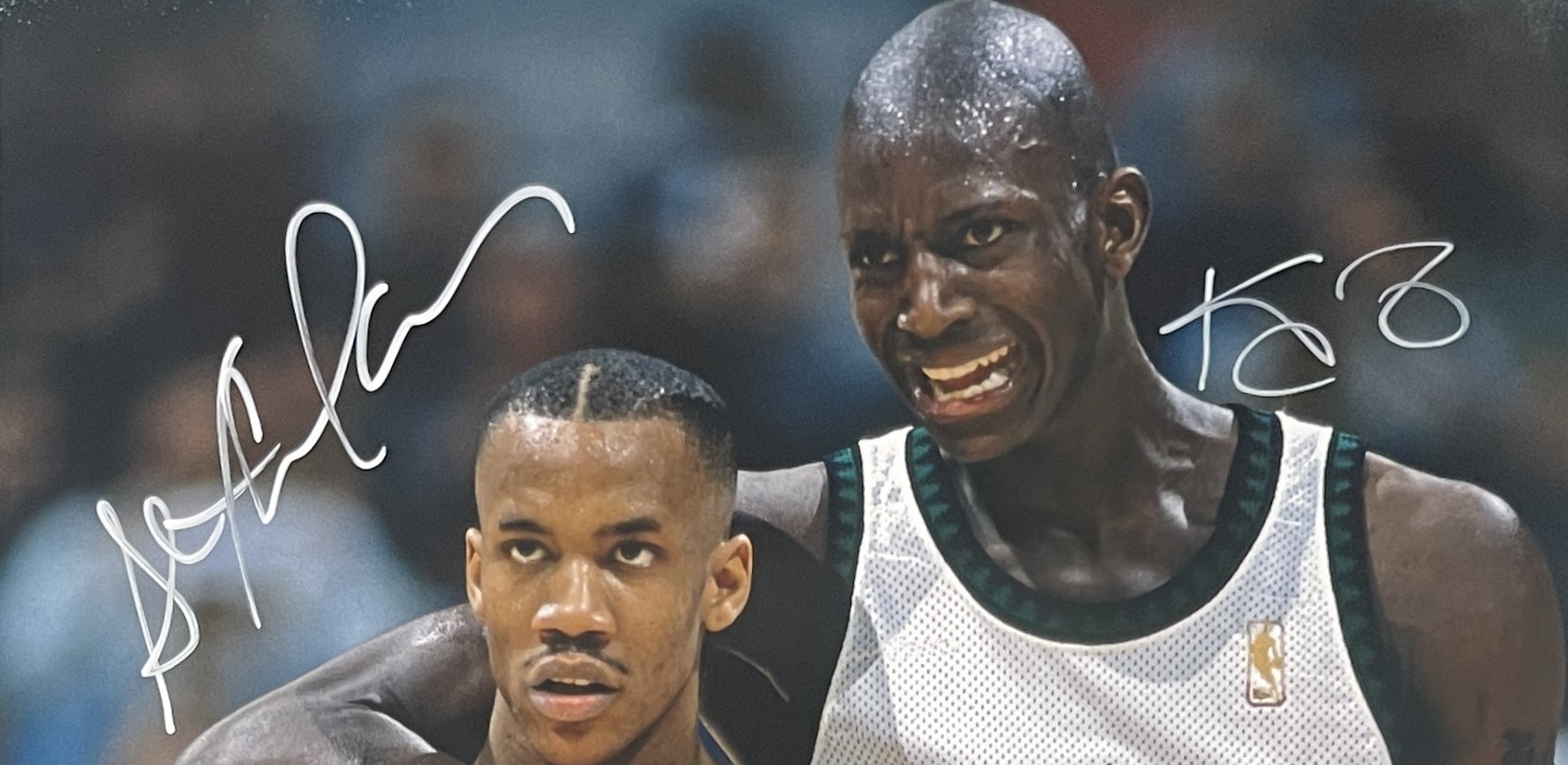 Kevin Garnett Stephon Marbury Autographed 16x20 Photo Beckett