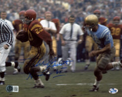 Mike Garrett Autographed USC Trojans 8x10 Photo Heisman Beckett 47223