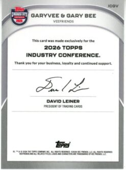 Garyvee & Gary Bee 2026 Topps Industry Conference #ICGV Trading Card 55913