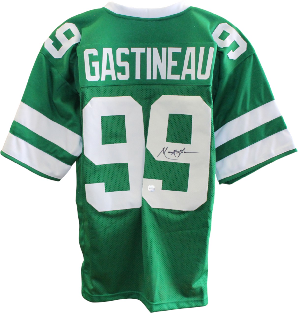 Mark Gastineau Autographed/Signed Pro Style Size XL Green Jersey DEN 59360
