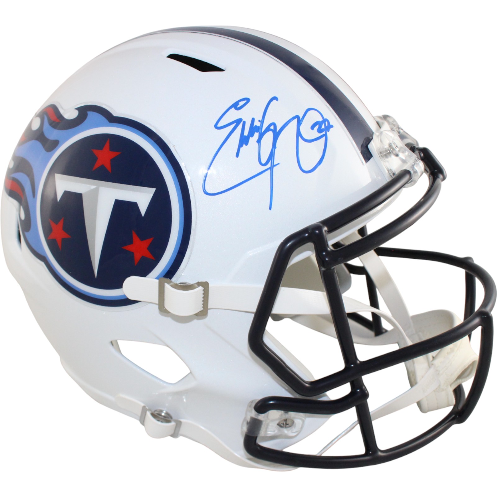 Eddie George Autographed/Signed Tennesee Titans F/S TB Helmet Fanatics 51901