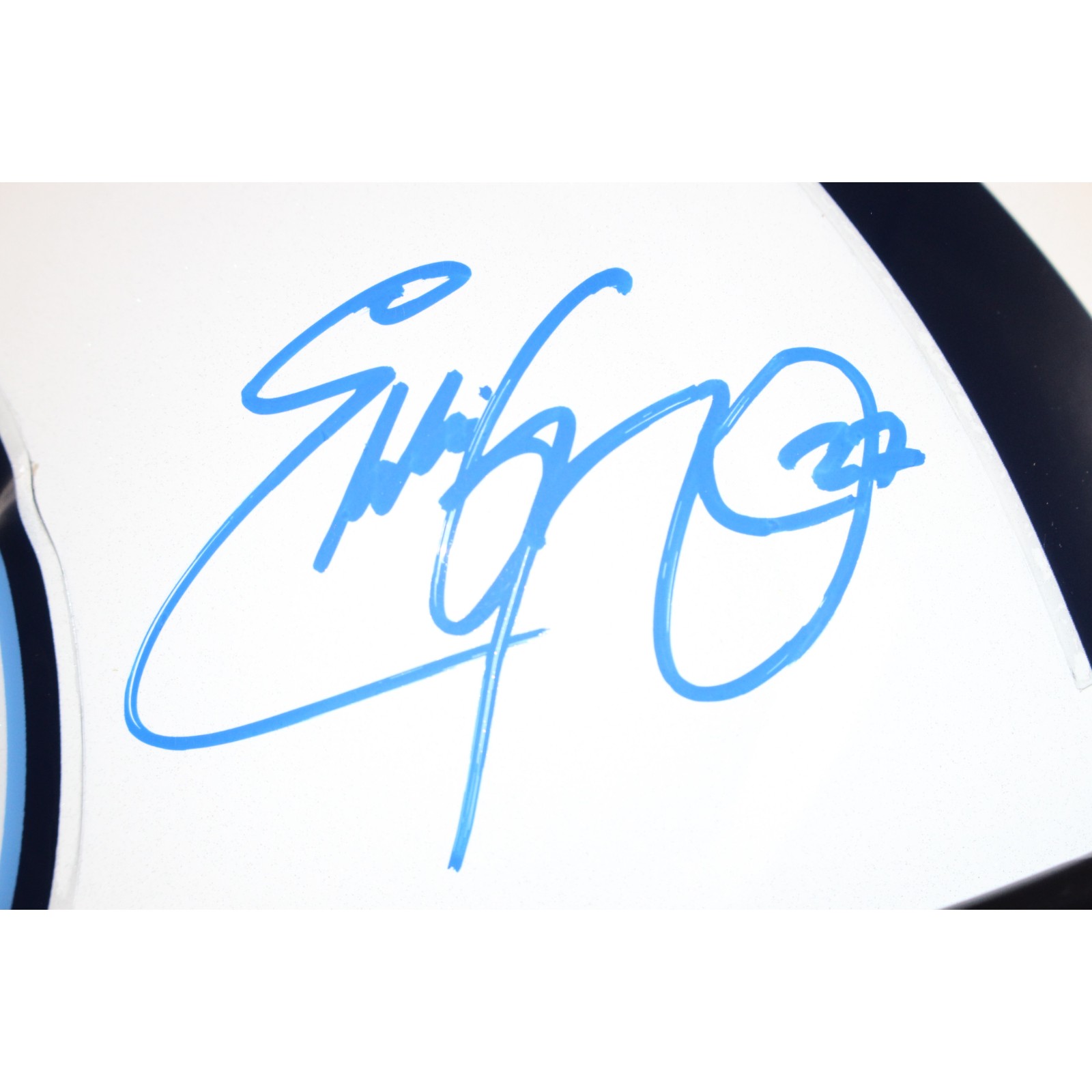 Eddie George Autographed/Signed Tennesee Titans F/S TB Helmet Fanatics 51901 2 Eddie George Autographed/Signed Tennesee Titans F/S TB Helmet Fanatics 51901